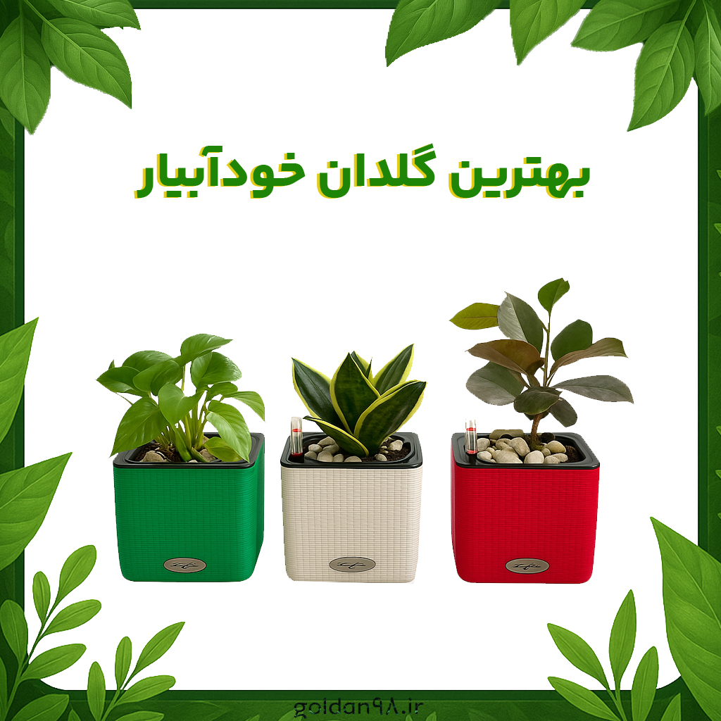 بهترین گلدان خودآبیار
